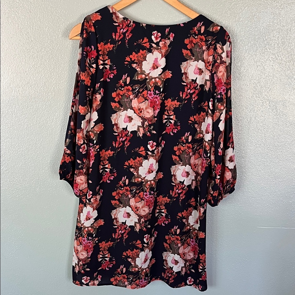 Lulu's Navy Blue Floral Dress - Picture 6 of 11